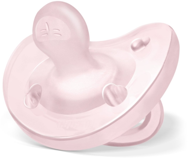 Chicco PhysioForma Smoczek uspokajający soft silikonowy różowy 2-6 m+ 1 sztuka