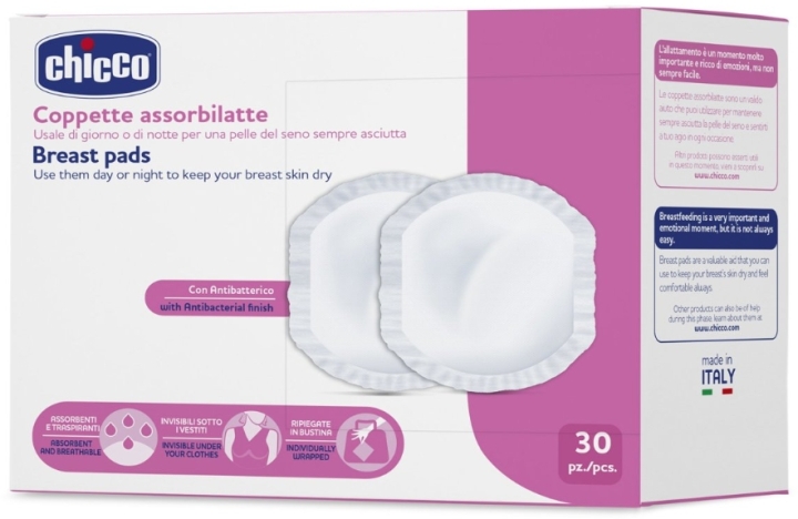 Chicco Wkładka laktacyjna antybakteryjna 30 szt.