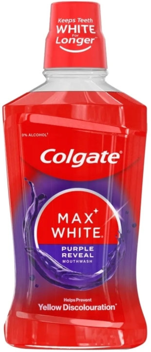 Colgate Max White Płyn do płukania jamy ustnej Purple Reveal 500 ml