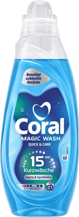 Coral 21 prań płyn do prania Magic Wash Sport 840 ml