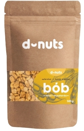 D-nuts Bób o smaku miodu i musztardy 500 g (Data ważności 30.07.2026)