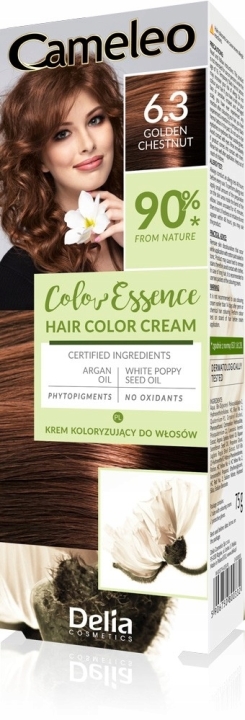 Color Essence krem do koloryzacji włosów jak henna ziołowa 6.3 Złoty Kasztan 75 g