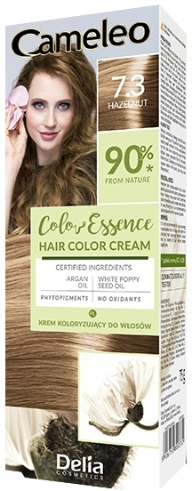 Color Essence krem do koloryzacji włosów jak henna ziołowa 7.3 Orzech laskowy 75 g