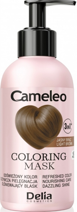 DELIA CAMELEO Maska koloryzująca Jasny Brąz 120ml