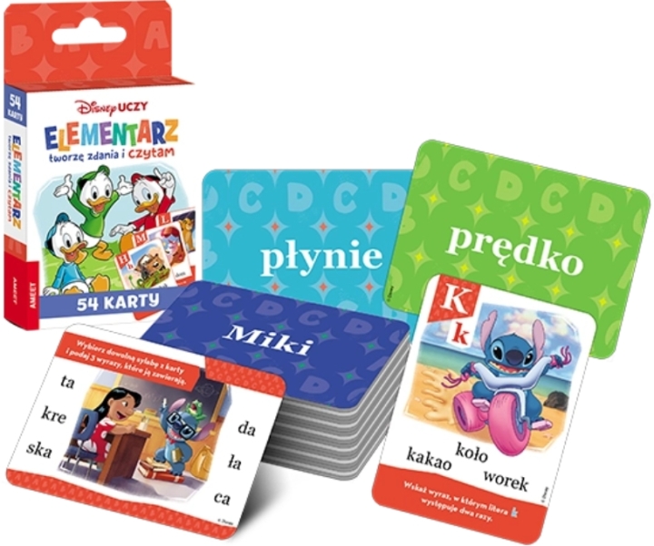 DISNEY UCZY MIX Elementarz Tworzę zdania i czytam karty 1 sztuka