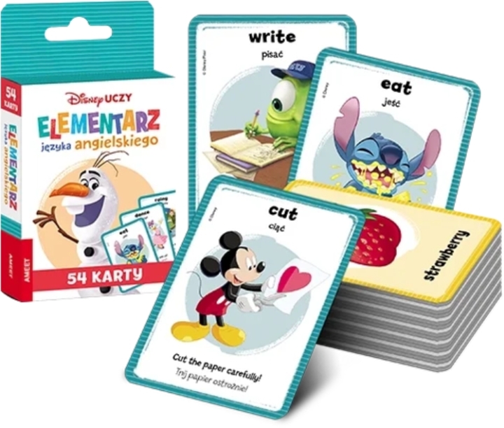 DISNEY UCZY MIX Elementarz języka angielskiego Karty 1 sztuka