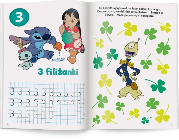 DISNEY UCZY Stitch. Ćwiczenia z naklejkami Cyfry 1 sztuka
