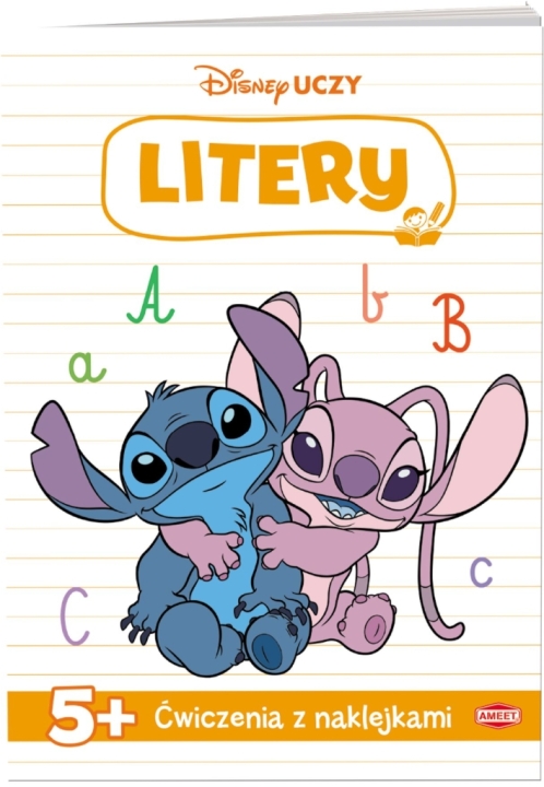 DISNEY UCZY Stitch. Ćwiczenia z naklejkami Litery 1 sztuka