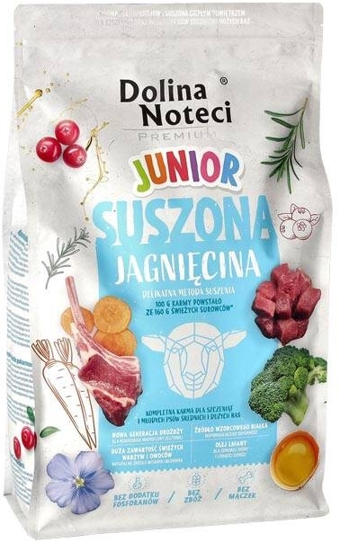 DOLINA NOTECI Premium Junior karma suszona dla psa z jagnięciną 1 kg
