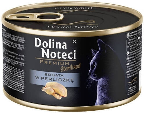 DOLINA NOTECI Premium karma dla kota sterylizowanego z perliczki 185 g