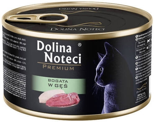 DOLINA NOTECI Premium karma dla kota z gęsiną 185 g
