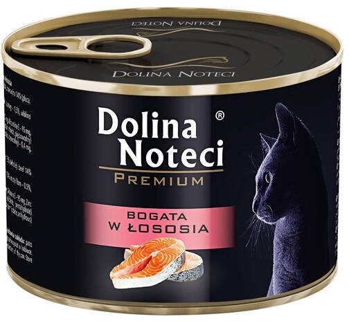 DOLINA NOTECI Premium karma dla kota z łososiem 185 g