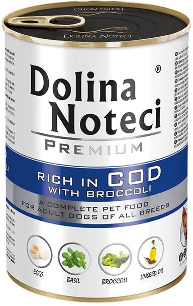DOLINA NOTECI  Premium  karma dla psa dorsza z brokułami 400 g