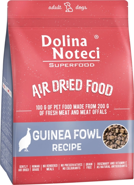 DOLINA NOTECI SuperFood karma suszona dla psa z cielęcina i perliczką 1 kg