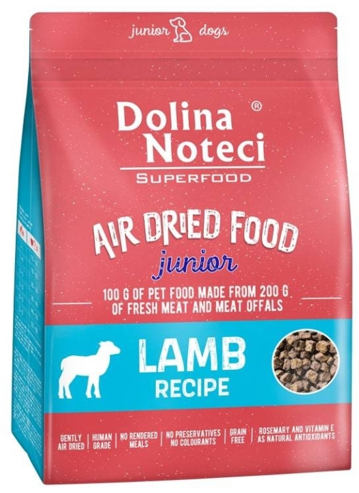 DOLINA NOTECI Superfood Junior danie z jagnięciną karma suszona dla psa 1 kg