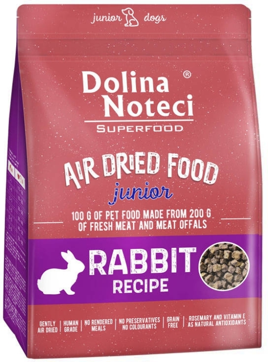 DOLINA NOTECI Superfood Junior danie z królika karma suszona dla psa 1 kg