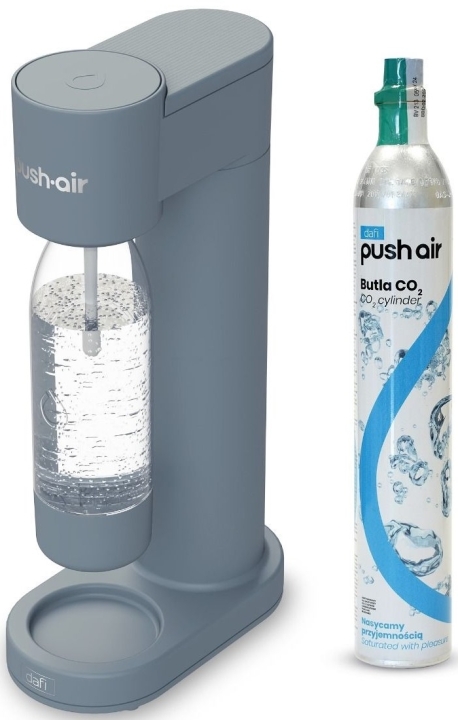 Dafi Pushair saturator z nabojem CO2 + butelka 0,7 stalowy