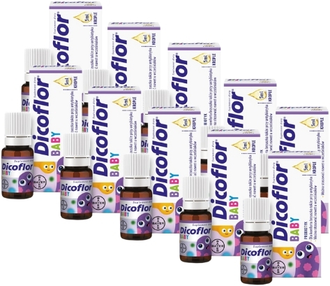 Dicoflor baby krople 5 ml Zestaw: 10x5 ml