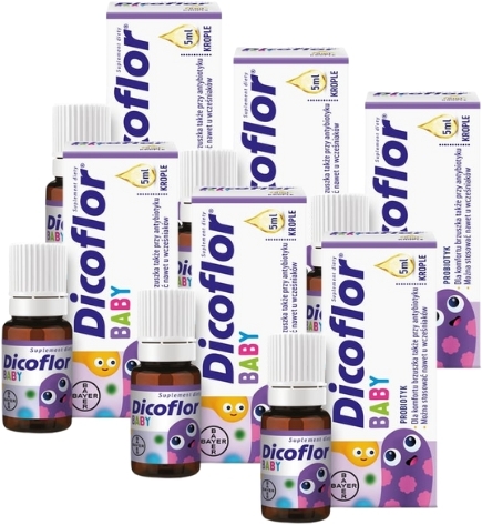Dicoflor baby krople 5 ml Zestaw: 6x5 ml