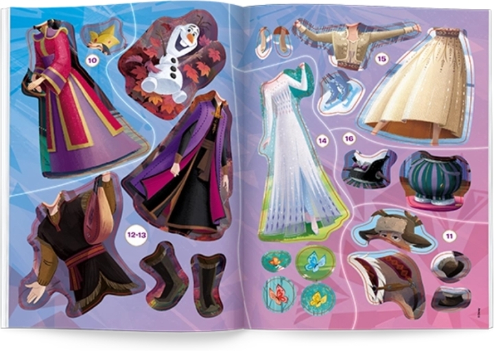 Disney Kraina Lodu. Brokatowe ubieranki 1 sztuka