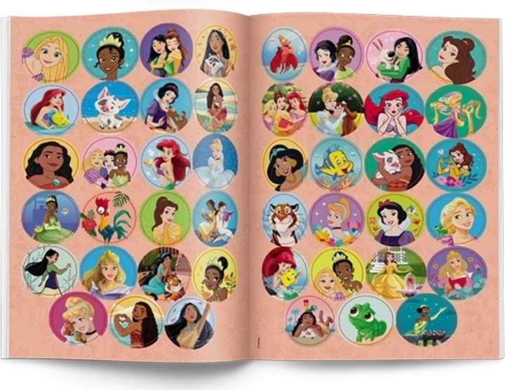 Disney Księżniczka. Kolorowanka według kodu 1 sztuka