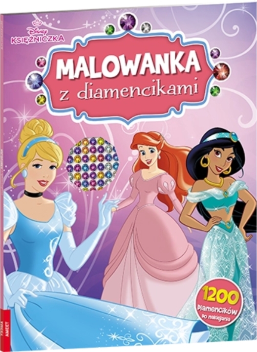 Disney Księżniczka. Malowanka z diamencikami 1 sztuka