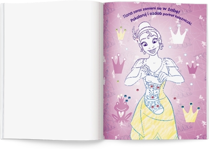 Disney Księżniczka. Malowanka z diamencikami 1 sztuka