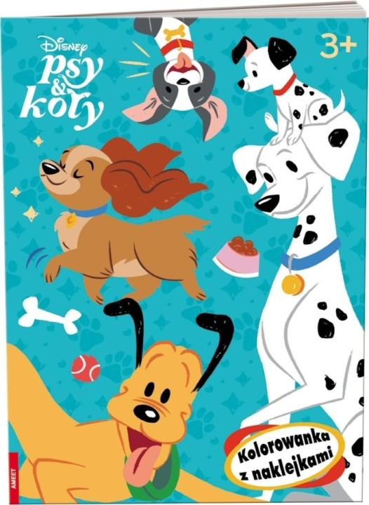 Disney Psy & Koty. Kolorowanka z naklejkami 1 sztuka