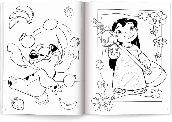 Disney Stich. Megakolorowanka. Brokatowe naklejki 1 sztuka