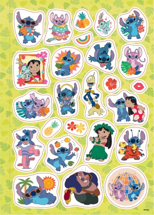 Disney Stich. Megakolorowanka. Brokatowe naklejki 1 sztuka