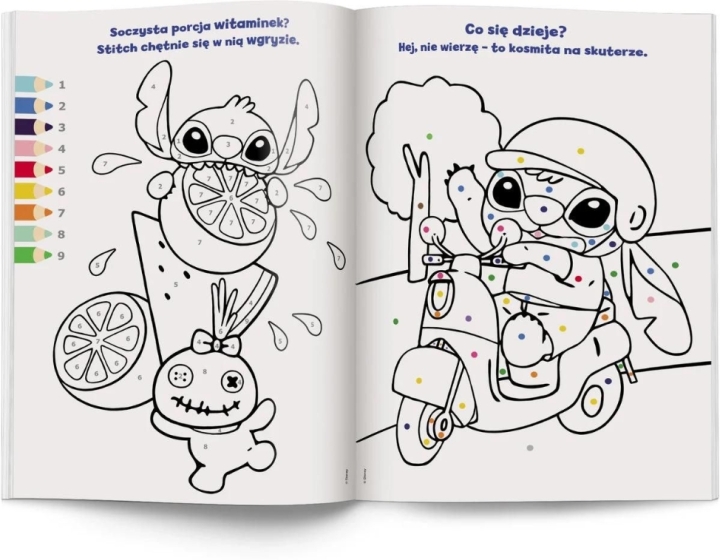 Disney Stitch. Kolorowanka według kodu 1 sztuka