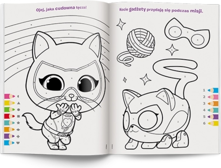 Disney SuperKoty. Kolorowanka według kodu 1 sztuka