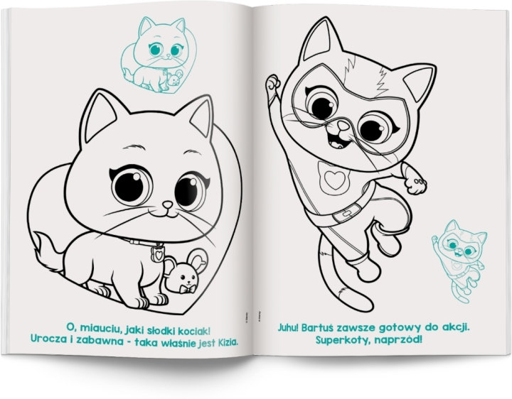 Disney Superkoty. Kolorowanka z naklejkami 1 sztuka