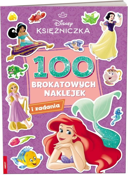 Disney księżniczka. 100 brokatowych naklejek
