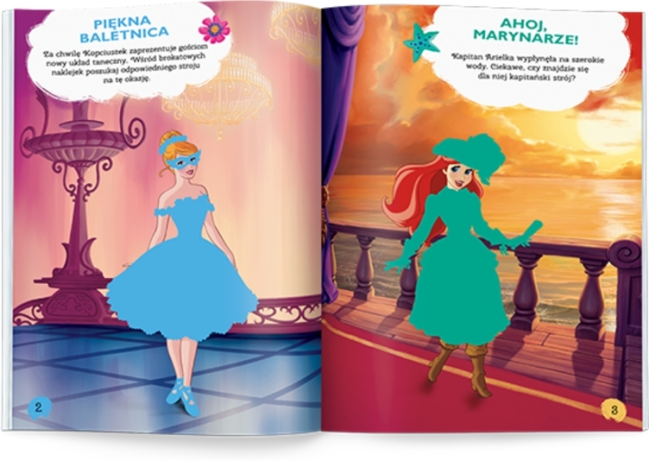 Disney księżniczka Brokatowe ubieranki 1 sztuka