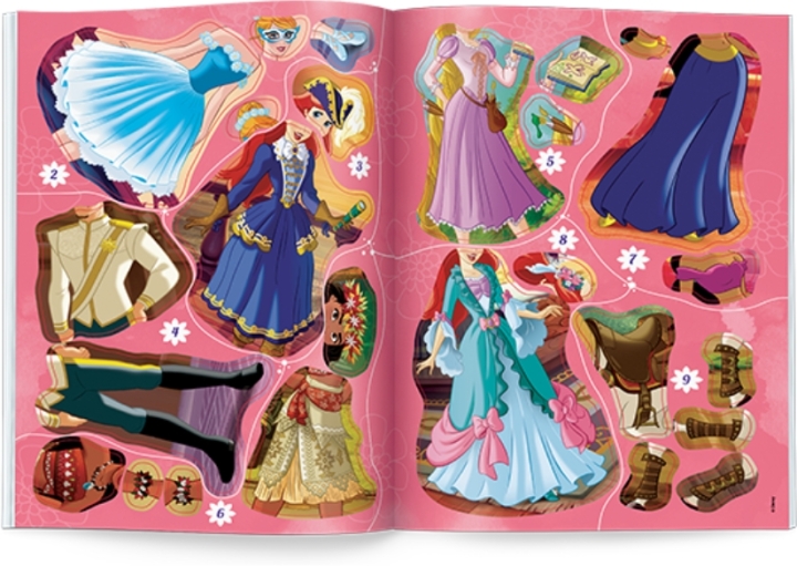 Disney księżniczka Brokatowe ubieranki 1 sztuka