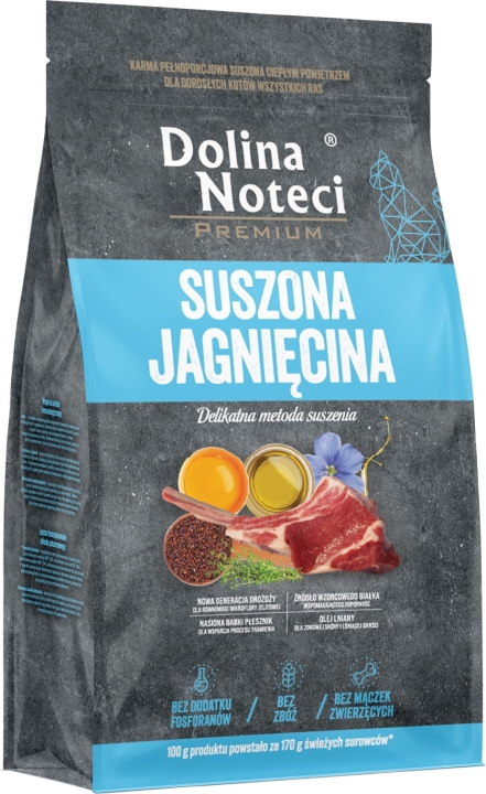 Dolina Noteci Premium Adult Jagnięcina Suszona Karma dla kota 2kg
