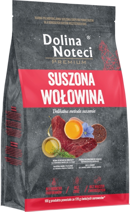 Dolina Noteci Premium Adult Wołowina Suszona Karma dla kota 2kg