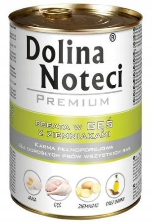 Dolina Noteci Premium bogata w gęś z ziemniakami karma dla psa 400 g