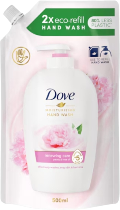 Dove Renewing Care mydło w płynie Piwonia i Olejek zapas 500 ml