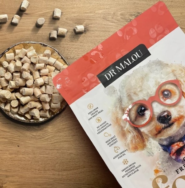 Dr Malou karma liofilizowana dla psa kaczka z królikiem 500 g