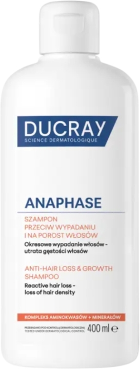 Ducray Anaphase Szampon przeciw wypadaniu i na porost włosów 400 ml