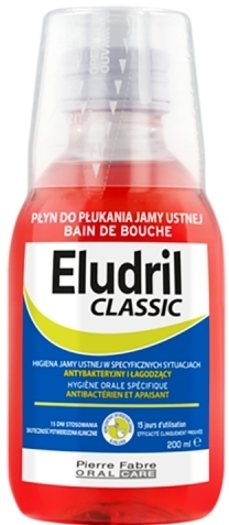 ELUDRIL CLASSIC Płyn do płukania jamy ustnej 200ml