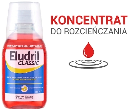 ELUDRIL CLASSIC Płyn do płukania jamy ustnej 200ml