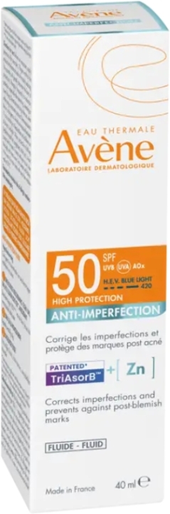 Eau Thermale Avene Fluid przeciw niedoskonałościom SPF 50 40 ml