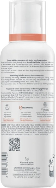 Eau Thermale Avene XeraCalm A.D balsam uzupełniający lipidy skóra bardzo sucha ze skłonnościami do atopii 400 ml