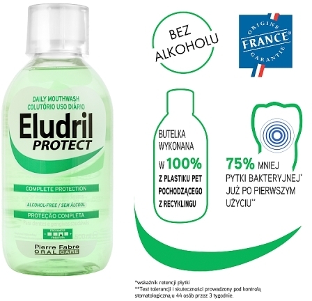 Eludril PROTECT płyn do płukania jamy ustnej, 500 ml