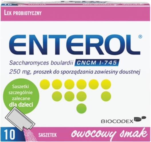 Enterol, probiotyk, 250 mg, 10 saszetek