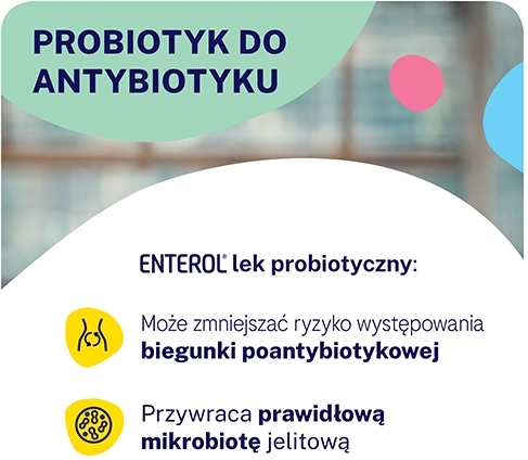 Enterol, probiotyk, 250 mg, 20 kapsułek