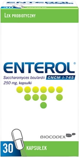 Enterol, probiotyk, 250 mg, 30 kapsułek